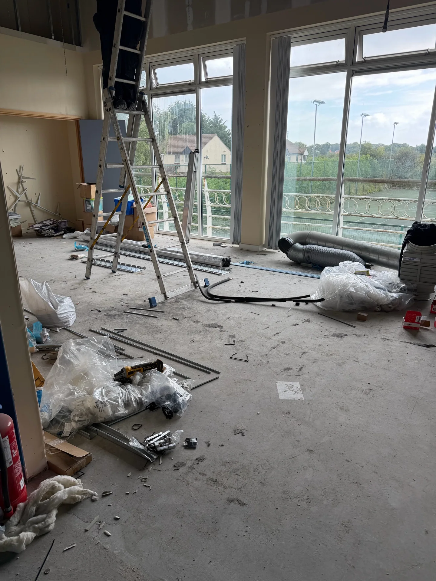 Pre-clean interior condition at a Principal Project Management project