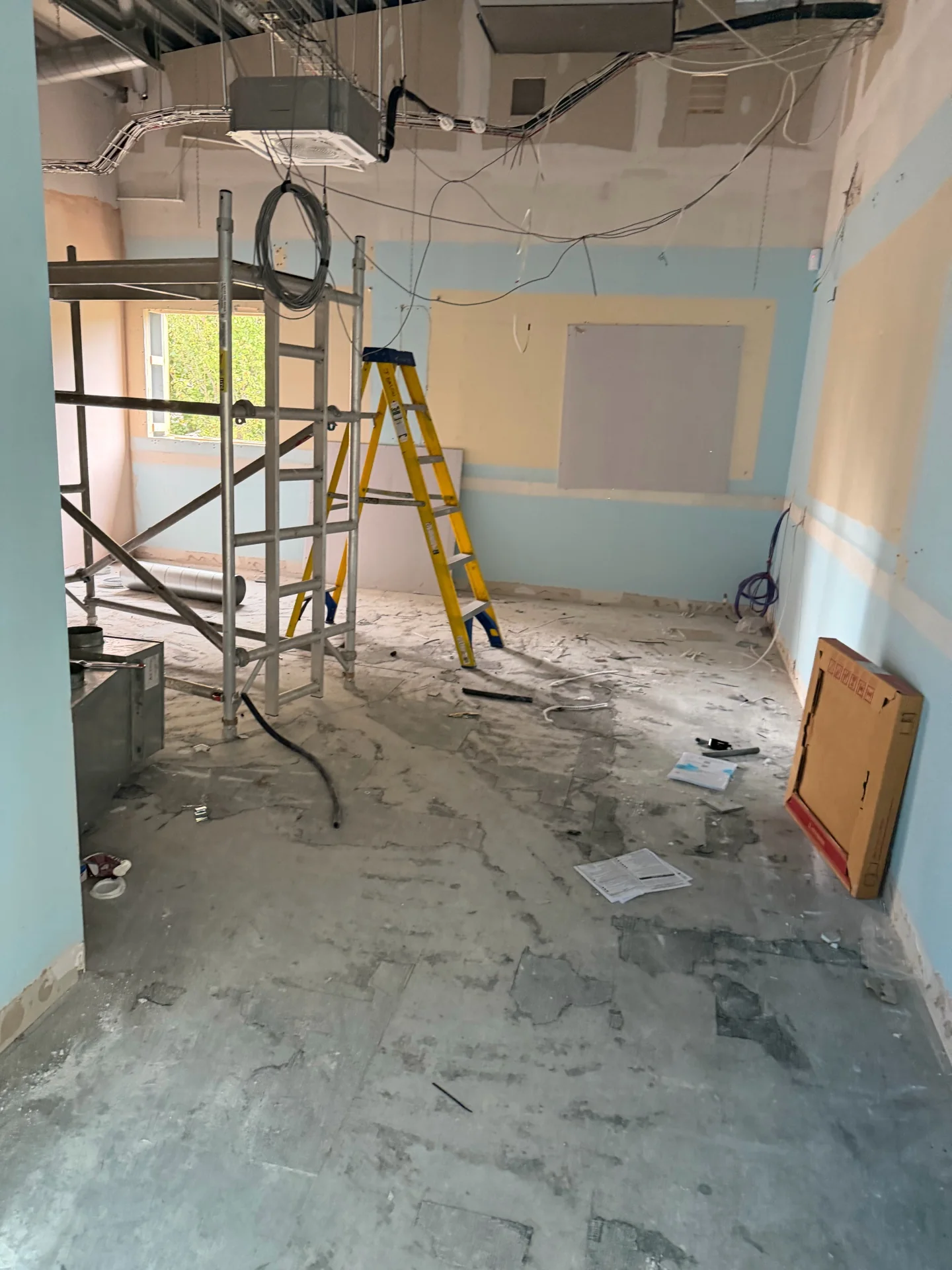 Pre-clean room condition at a Principal Project Management project