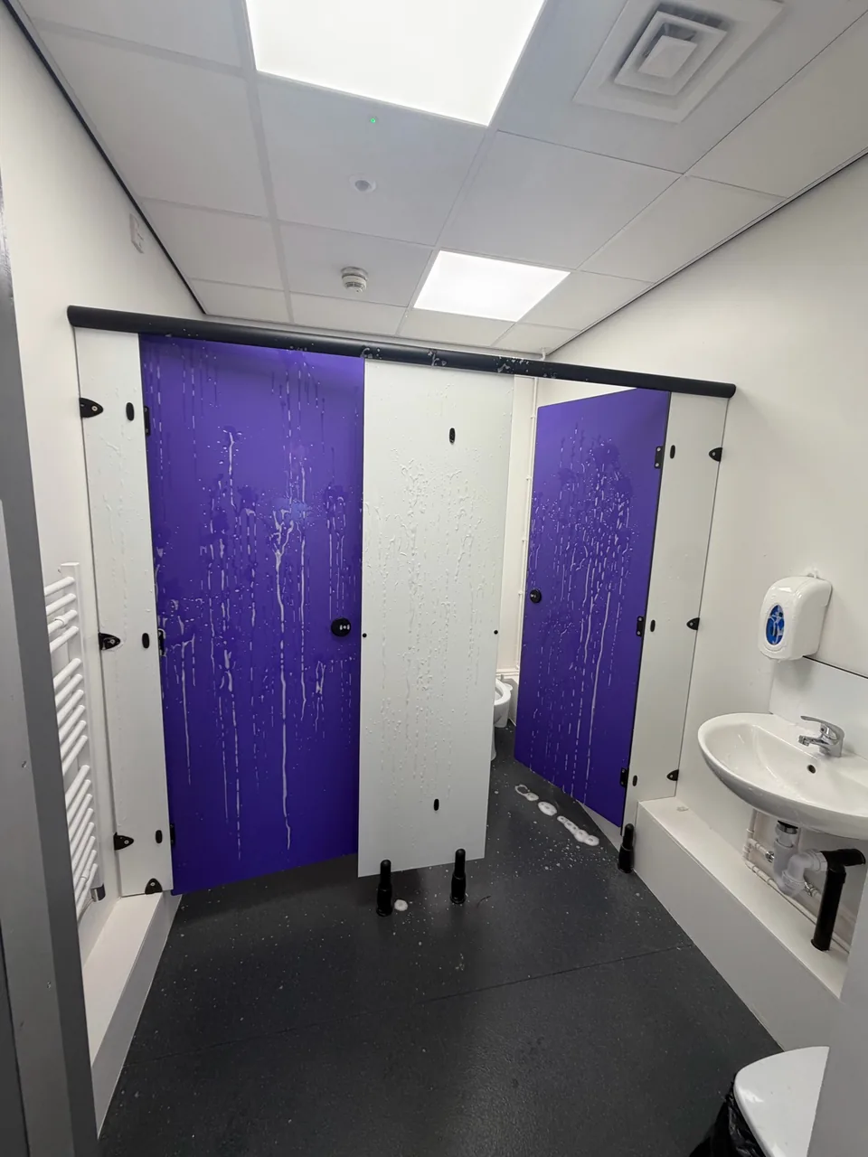Detailed school deep-clean work completed during an education project